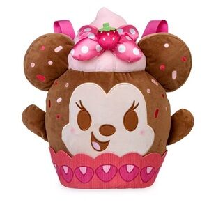 Disney Munchlings Baked Treats Minnie Strawberry Cupcake Backpack NWT 🍓🧁